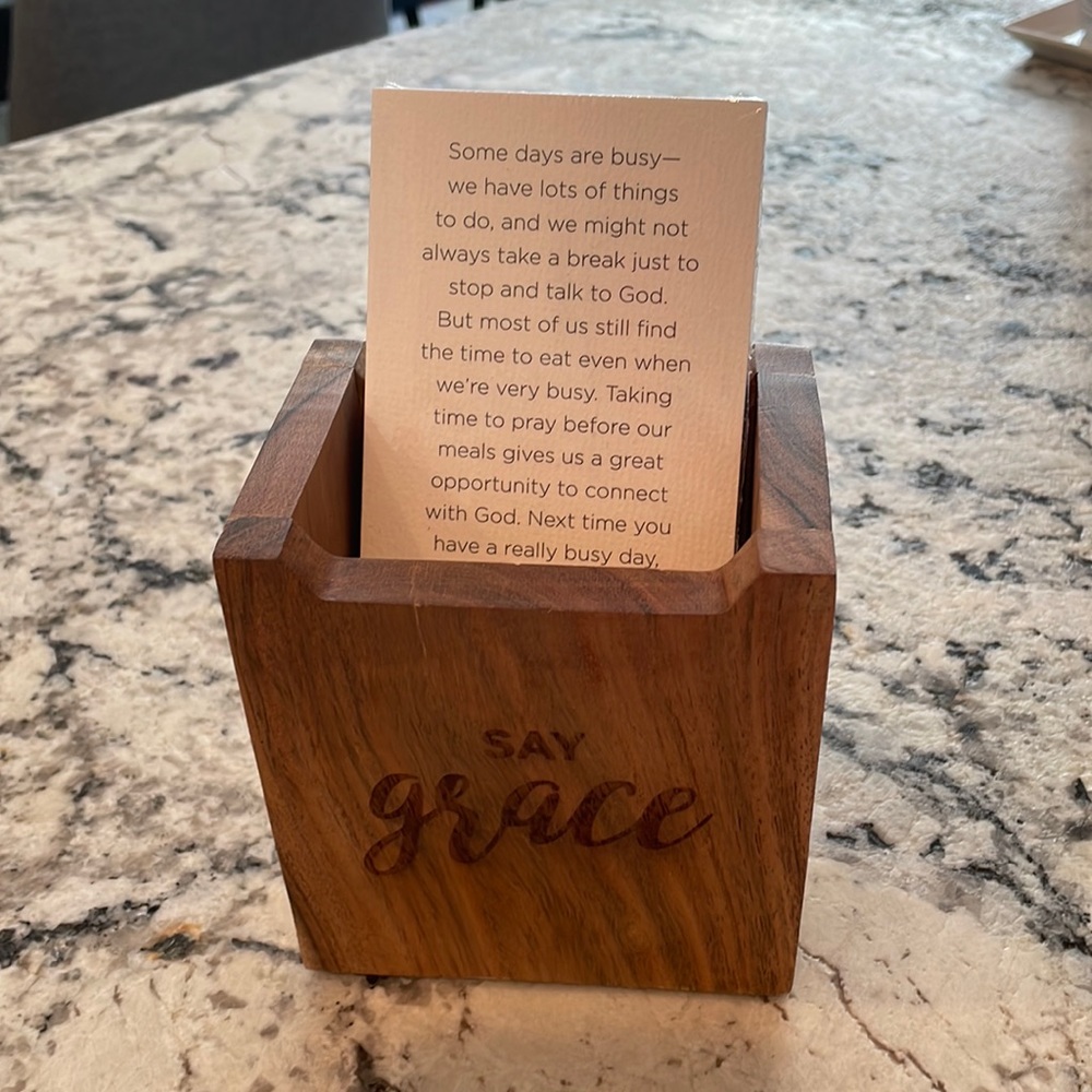 M&M Say Grace Meal Time Prayer Box